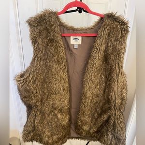 Old Navy furry vest